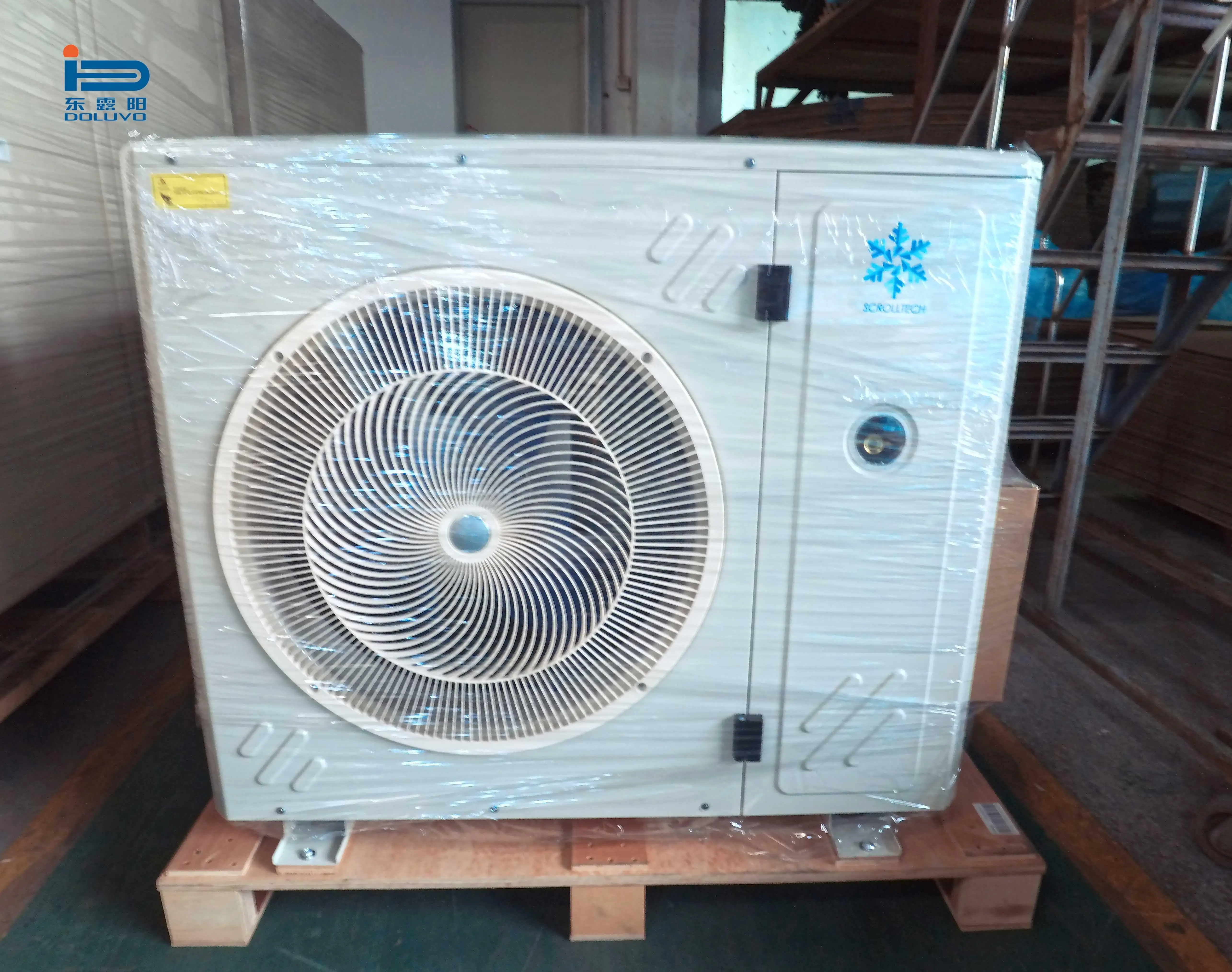 DOLUYO 3HP/4HP Complete Refrigeration System Kit Condensing Unit with Condenser and Evapor