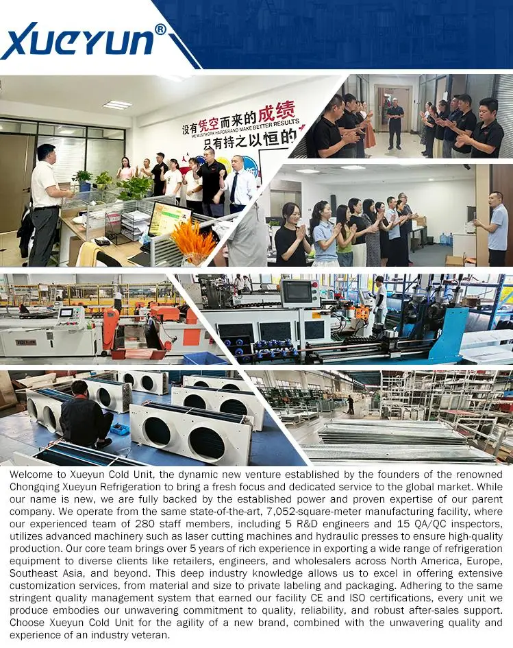 Low Price 5hp Inverter Refrigeration Unit With Unit Cooler for Cold Room and Milk Cooling 