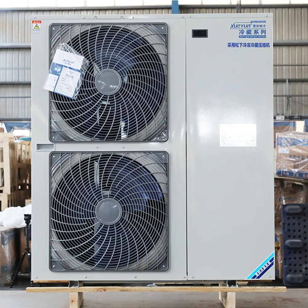 Low Price 5hp Inverter Refrigeration Unit With Unit Cooler for Cold Room and Milk Cooling 