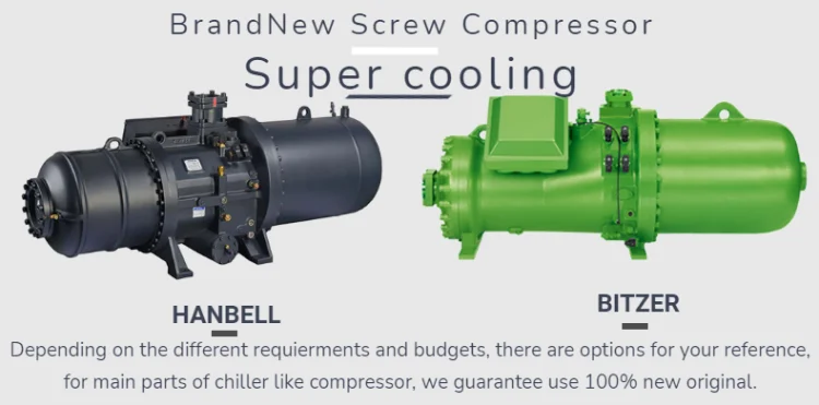 80 Ton Industrial Water Cooled Chiller Cooling Tower Water Chiller Condensing Unit Chiller
