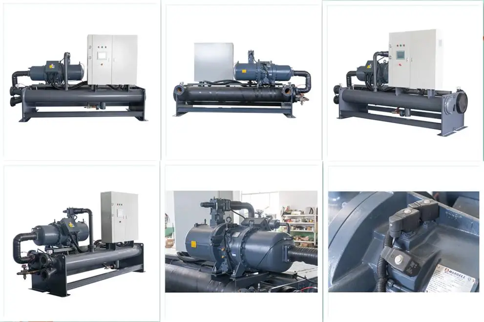 80 Ton Industrial Water Cooled Chiller Cooling Tower Water Chiller Condensing Unit Chiller