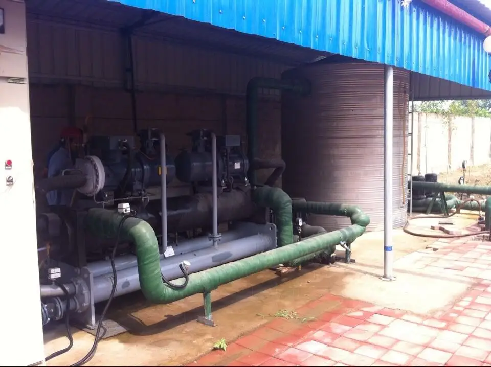 80 Ton Industrial Water Cooled Chiller Cooling Tower Water Chiller Condensing Unit Chiller