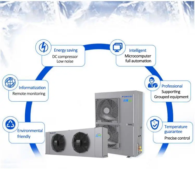 Low Price 3hp Condensing Unit for Blast Freezer Cold Room Storage With Industrial Refriger
