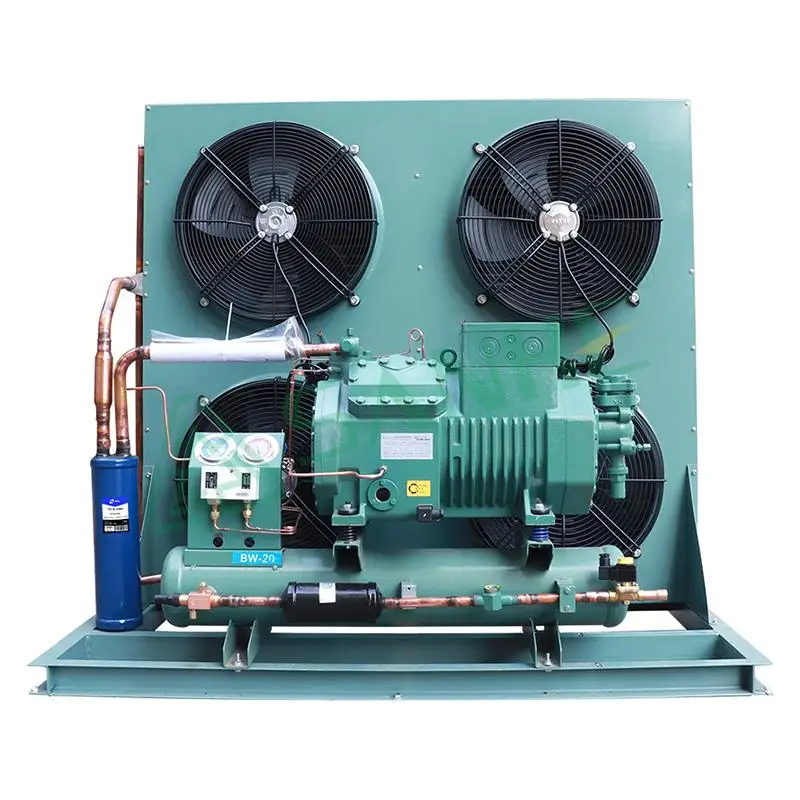 Semi-Hermetic Piston Compressor Air Condenser Cooler Unit 3hp 5hp 10hp 15hp 20hp 25hp Refr