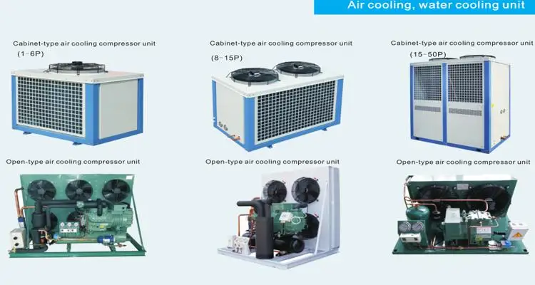 Copeland Semi-Hermetic Reciprocating Compressors Condensing Unit with Motor Pump Gear-Air/