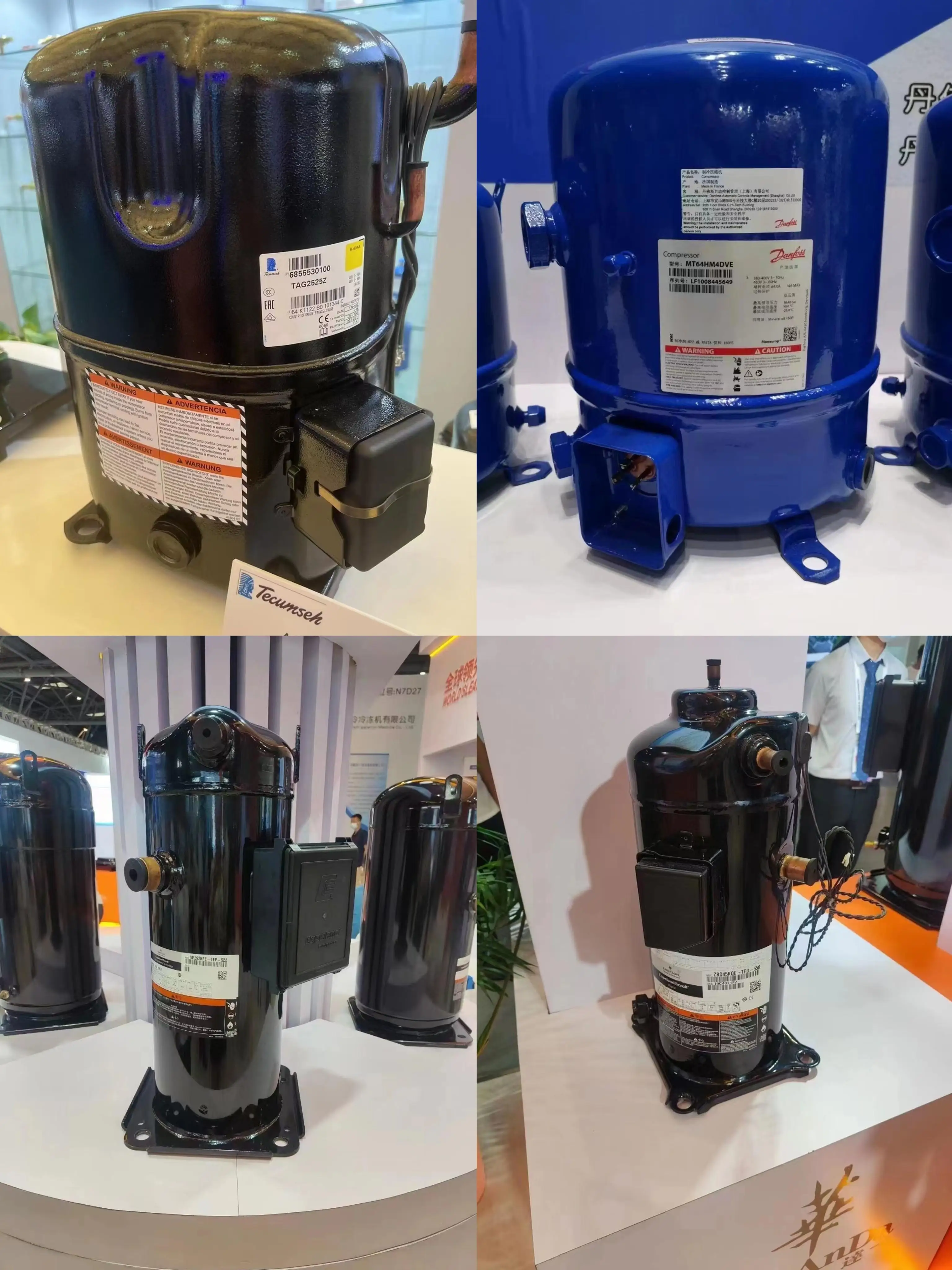CAJ9510Z TAJ2446Z Tecumseh Refrigerating Unit 1hp Gas R404 Refrigeration Compressor for Co