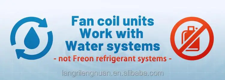 Slim Fan Coil Units for Residential HAVC System Low Noise Inverter Chiller Floor Standing 