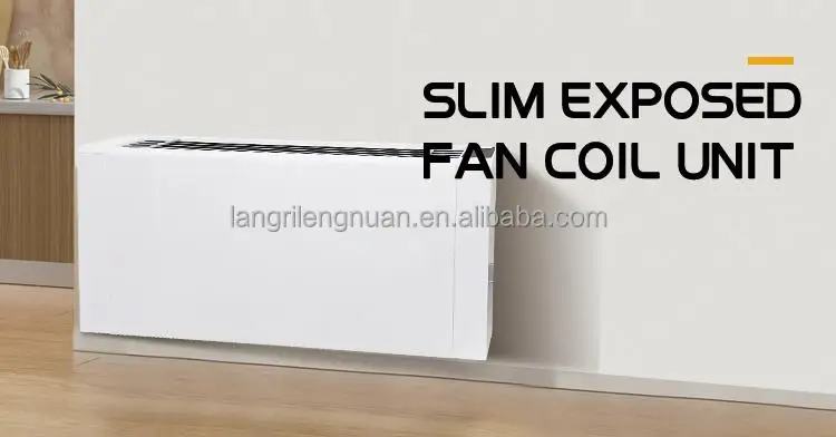 Slim Fan Coil Units for Residential HAVC System Low Noise Inverter Chiller Floor Standing 
