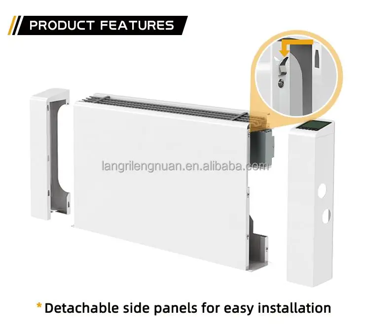 Slim Fan Coil Units for Residential HAVC System Low Noise Inverter Chiller Floor Standing 