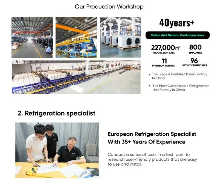 Cold Room Refrigeration Unit Condensing Unit Power Saving Refrigeration Unit for Cold Stor