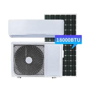 Off Grid Solar Air Conditioner, DC 48V Split Hybrid, 12000-24000 BTU