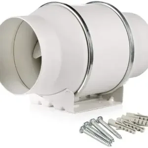 Inline Extraction Fan for Grow Rooms & Tents, 4-12 inch, 27dB