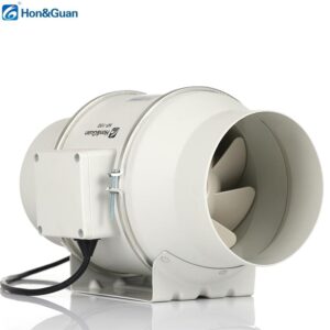 6 inch Mixed Flow Inline Duct Fan, PP Housing, 220-240V, 1850-2550RPM