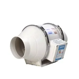 4 inch Duct Booster Fan with Control Panel, 220-240V Mixed Flow