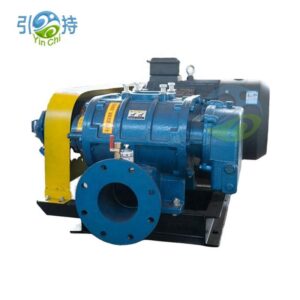 Three-Lobe Roots Blower, Belt Drive, Cast Iron, Wastewater Aeration