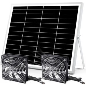 Solar Powered Exhaust Fan Kit, 120mm, 12V, Shed & Chicken Coop