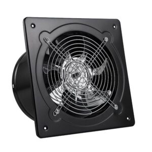 10 inch Square Axial Exhaust Fan, 220V ABS, Silent Bathroom & Kitchen