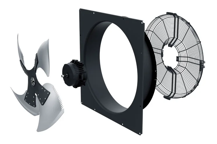 Low Noise 630mm to 1000mm HVAC Refrigeration and Freezer Units Condenser Heating Pump Axia