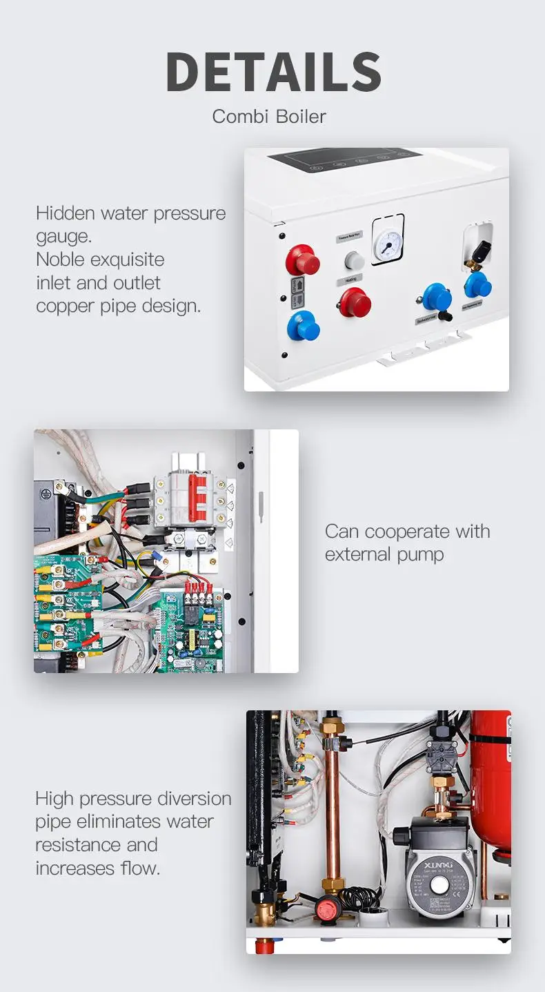 High Efficiency Electric Combi Boiler ETL Standard Electric Heating Boiler for Radiator Ce