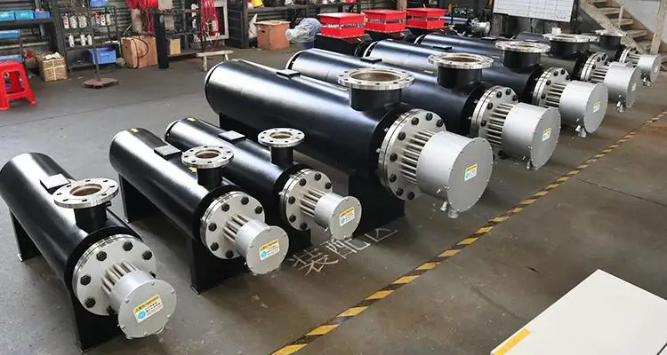 Electric Stainless Steel Heating Equipment 220v 380v 100KW Pipeline Water Heater