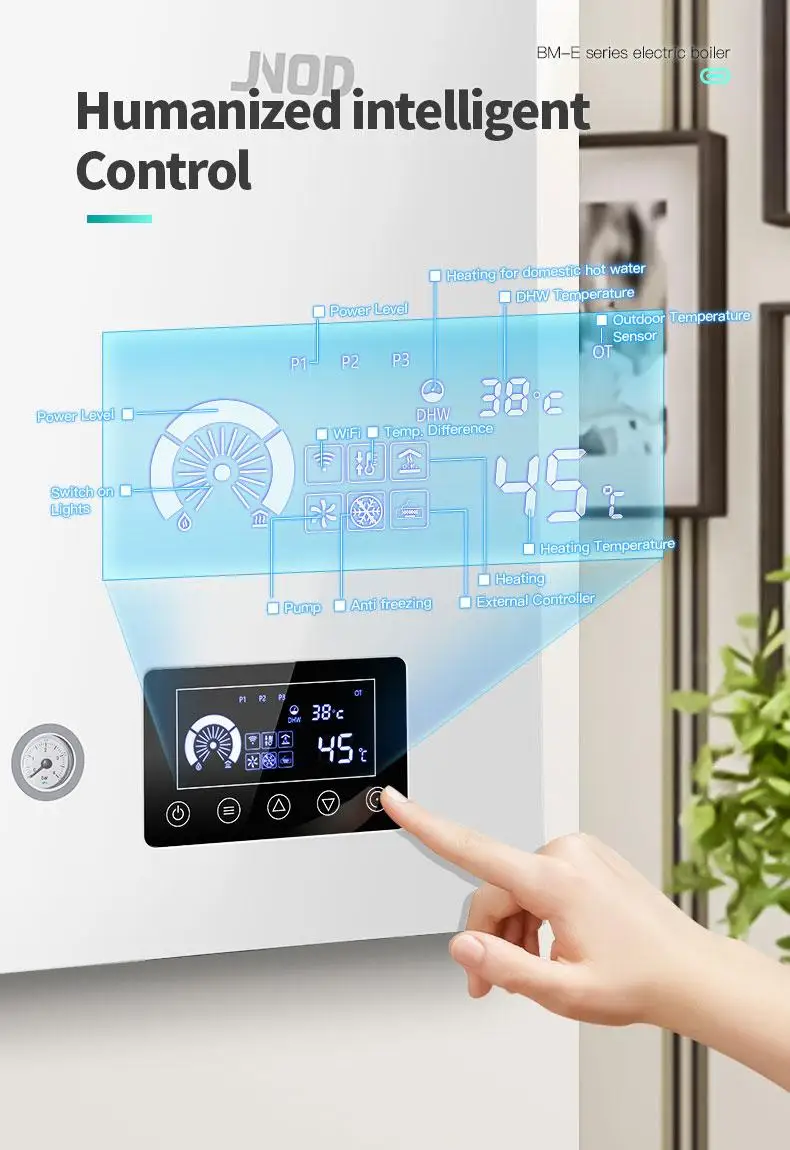 Home Appliance Electric Combi Boiler for Central Heating and on Demand Hot Water Electric 