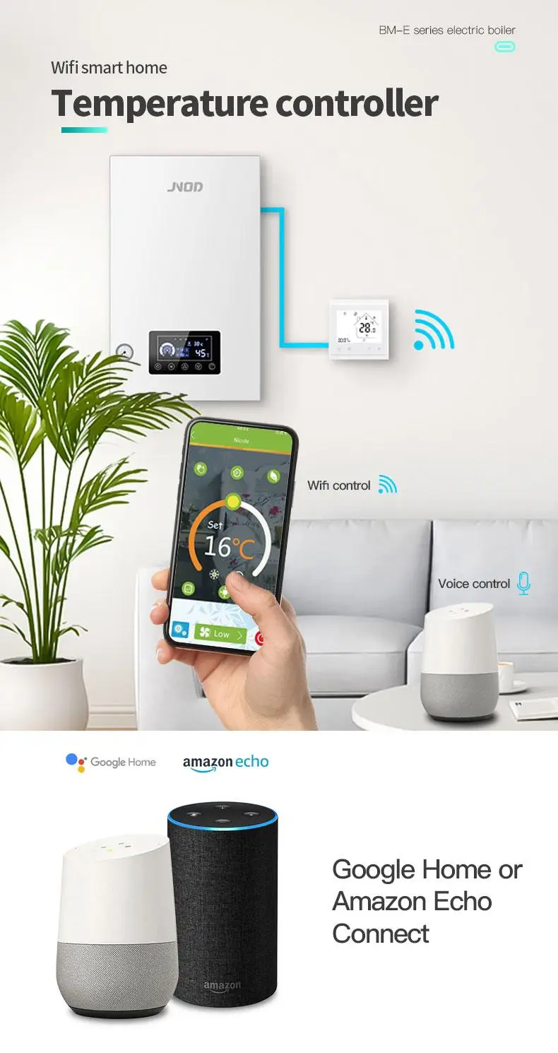 Home Appliance Electric Combi Boiler for Central Heating and on Demand Hot Water Electric 
