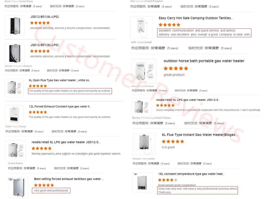 Hot Selling Gas Boiler Summer and Winter Instant Tankless Gas Geyser Hot Water Heater
