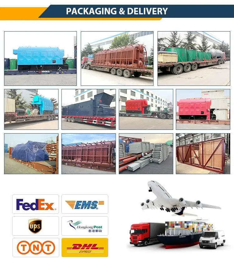 High Efficiency 6 Ton Natural Circulation Fire Tube Horizontal Automatic Coal Fired Steam 