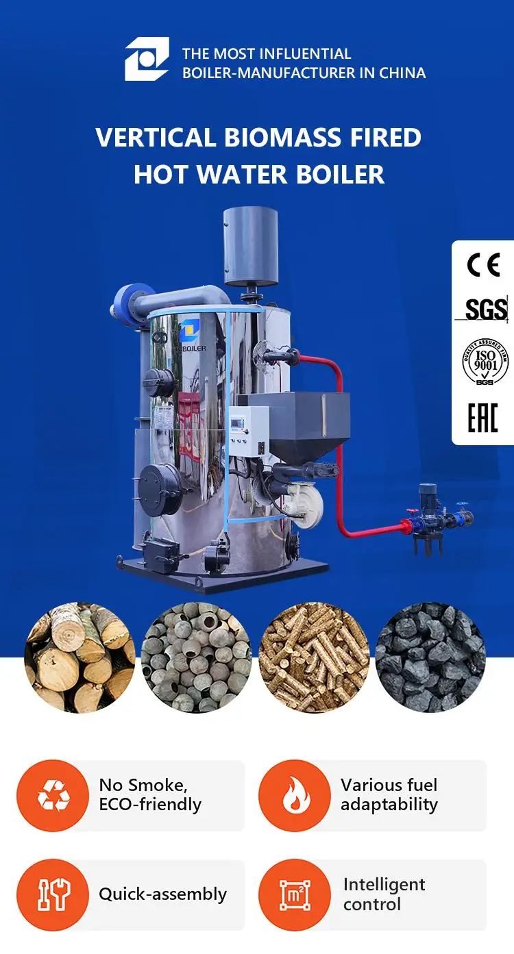 Small Container Modular Biomass Wood Pellets Chips Coal Solid Fuel House Hold Hot Water He