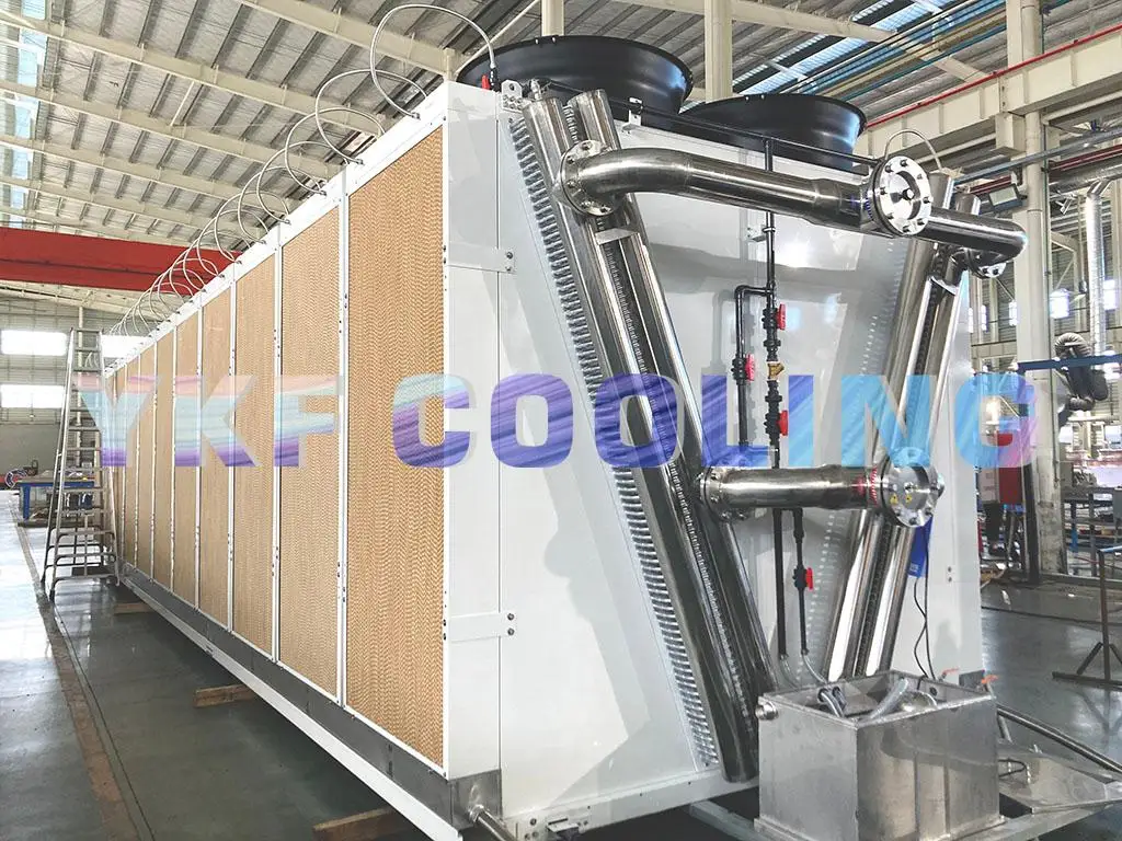 YKF Customized Adiabatic Dry Cooler Wet Curtains Cooling Refrigeration Equipment for Hot A