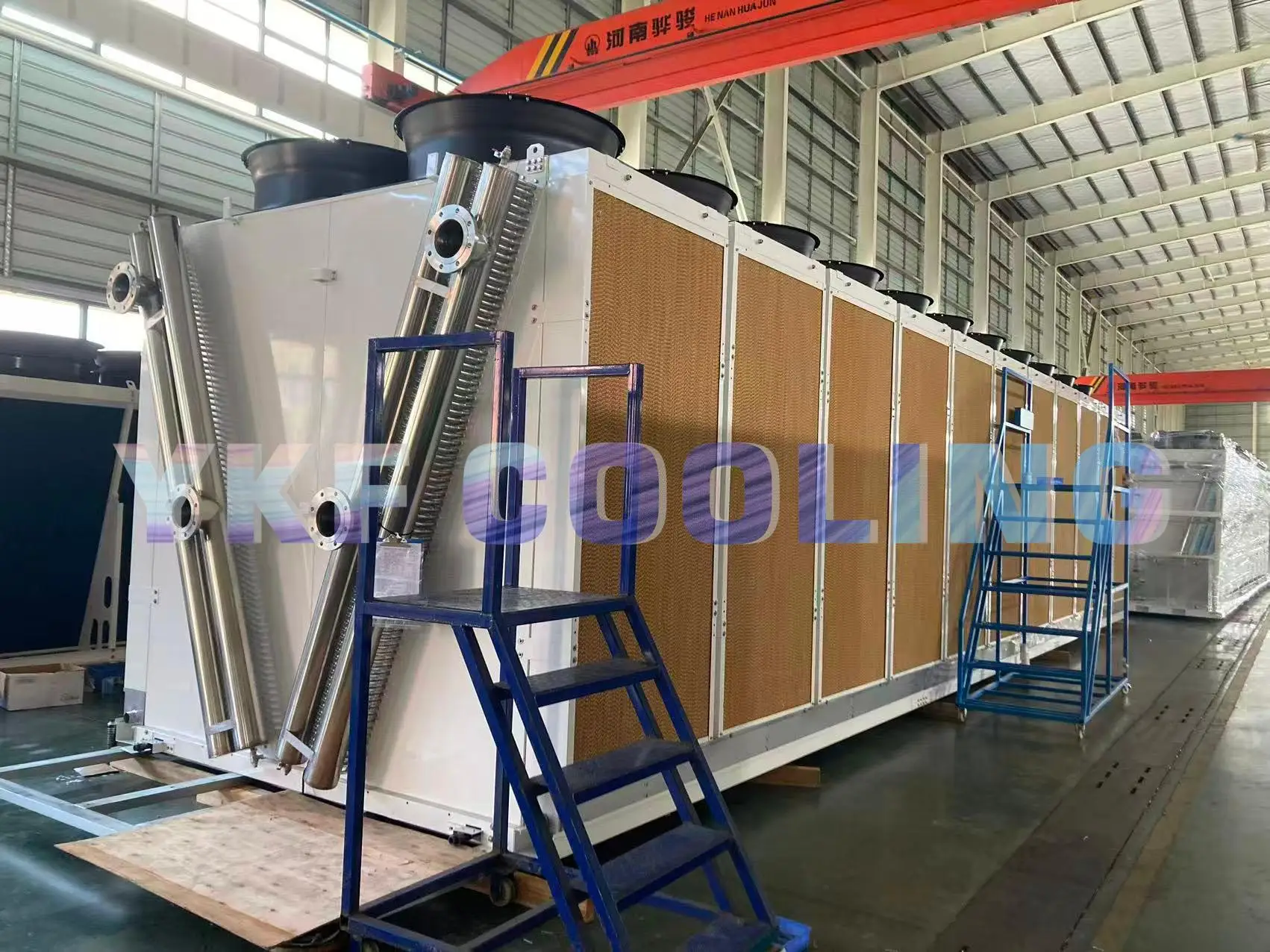 YKF Customized Adiabatic Dry Cooler Wet Curtains Cooling Refrigeration Equipment for Hot A