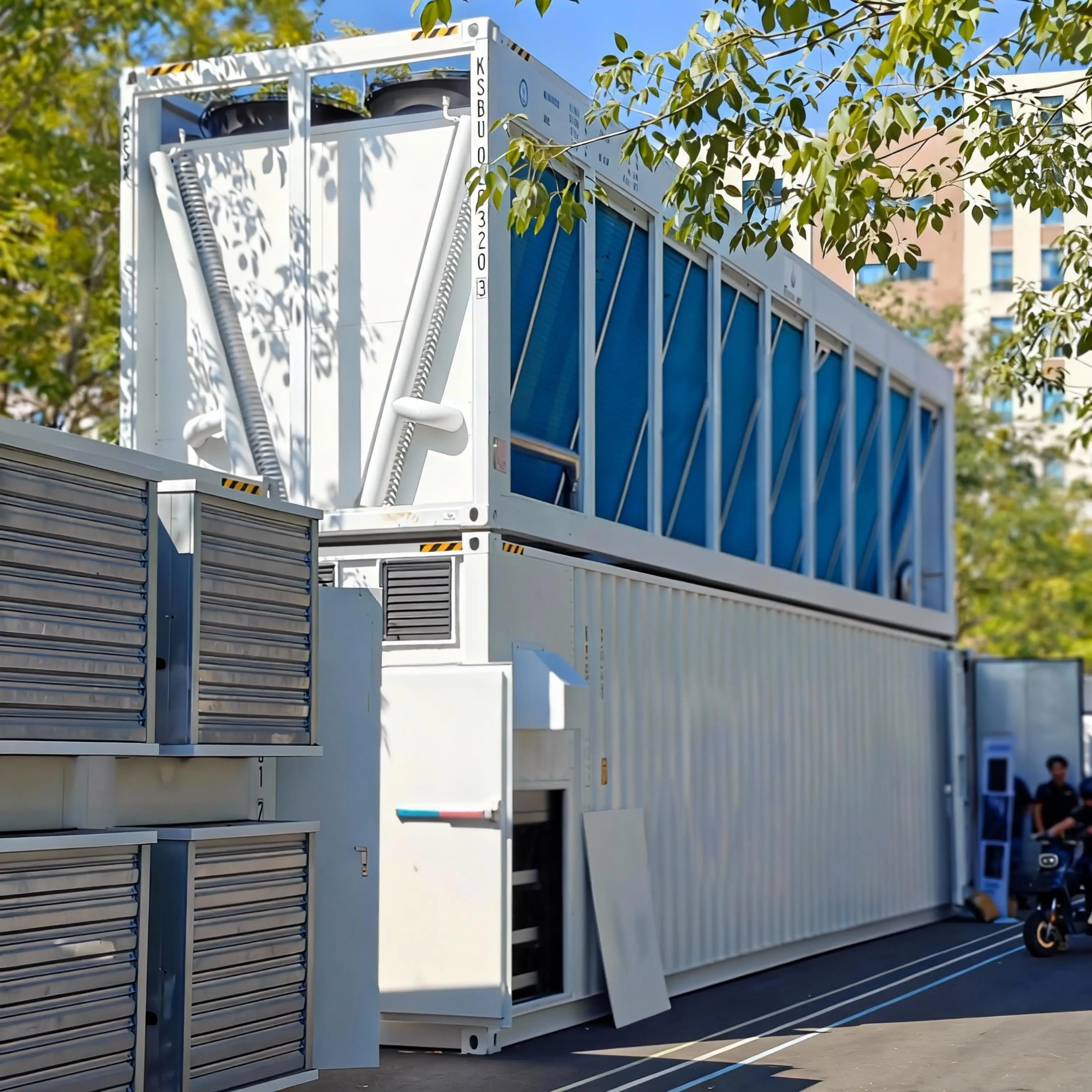 Asic Miner Container Antspace Dry Cooler 1500KW 308 Rack Space for S21 Hydro Miner Hydro C