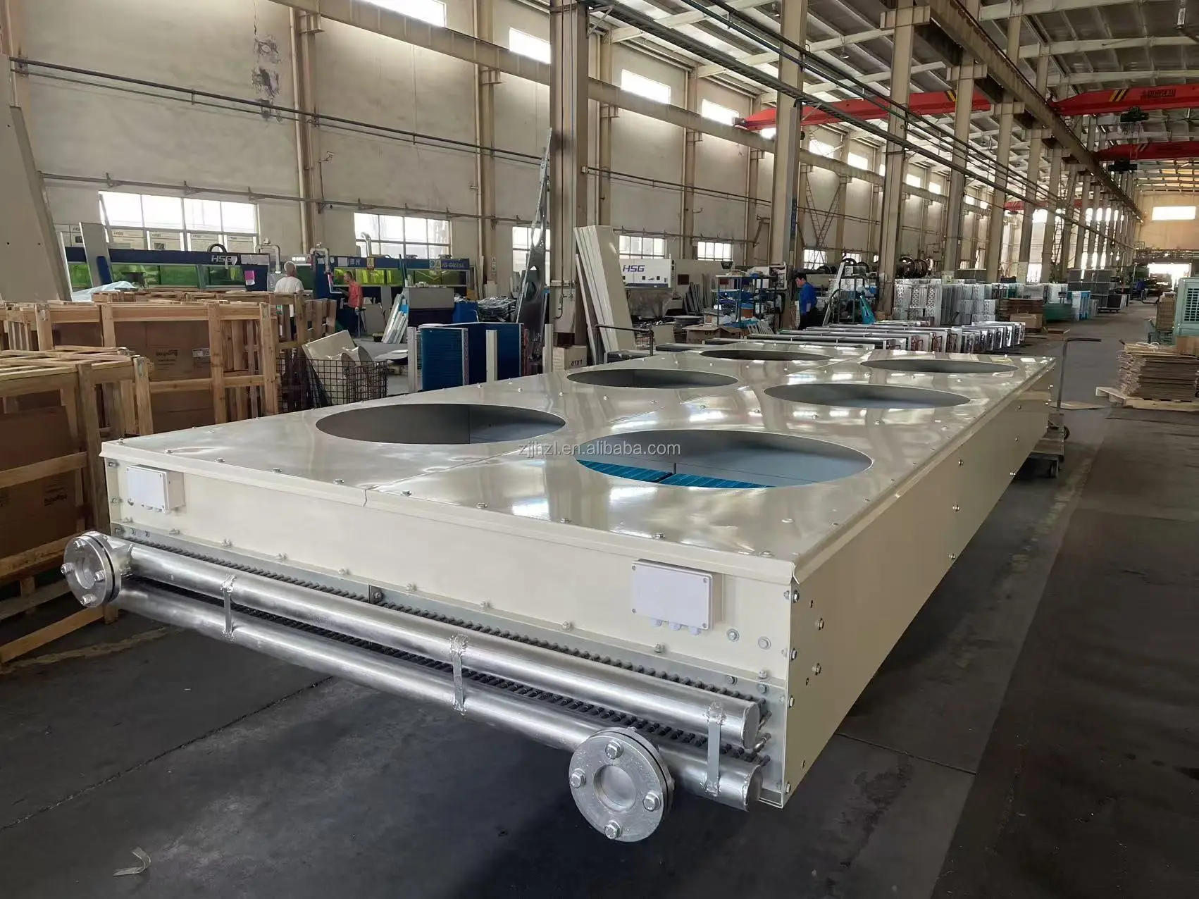 JINHAO Refrigeration Equipment Custom Durable Industrial Dry Cooler for Refrigeration Plan