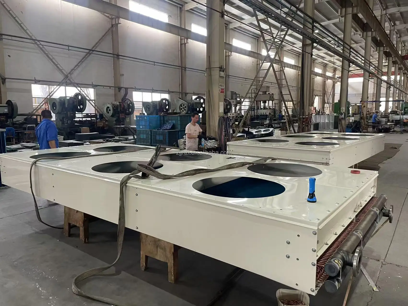 JINHAO Refrigeration Equipment Custom Durable Industrial Dry Cooler for Refrigeration Plan