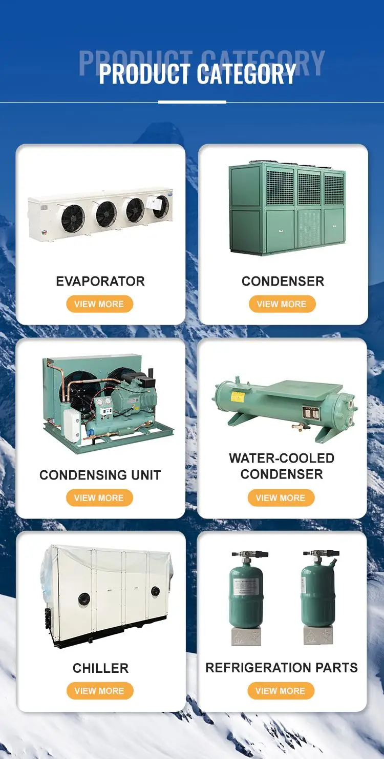 JINHAO Refrigeration Equipment Custom Durable Industrial Dry Cooler for Refrigeration Plan