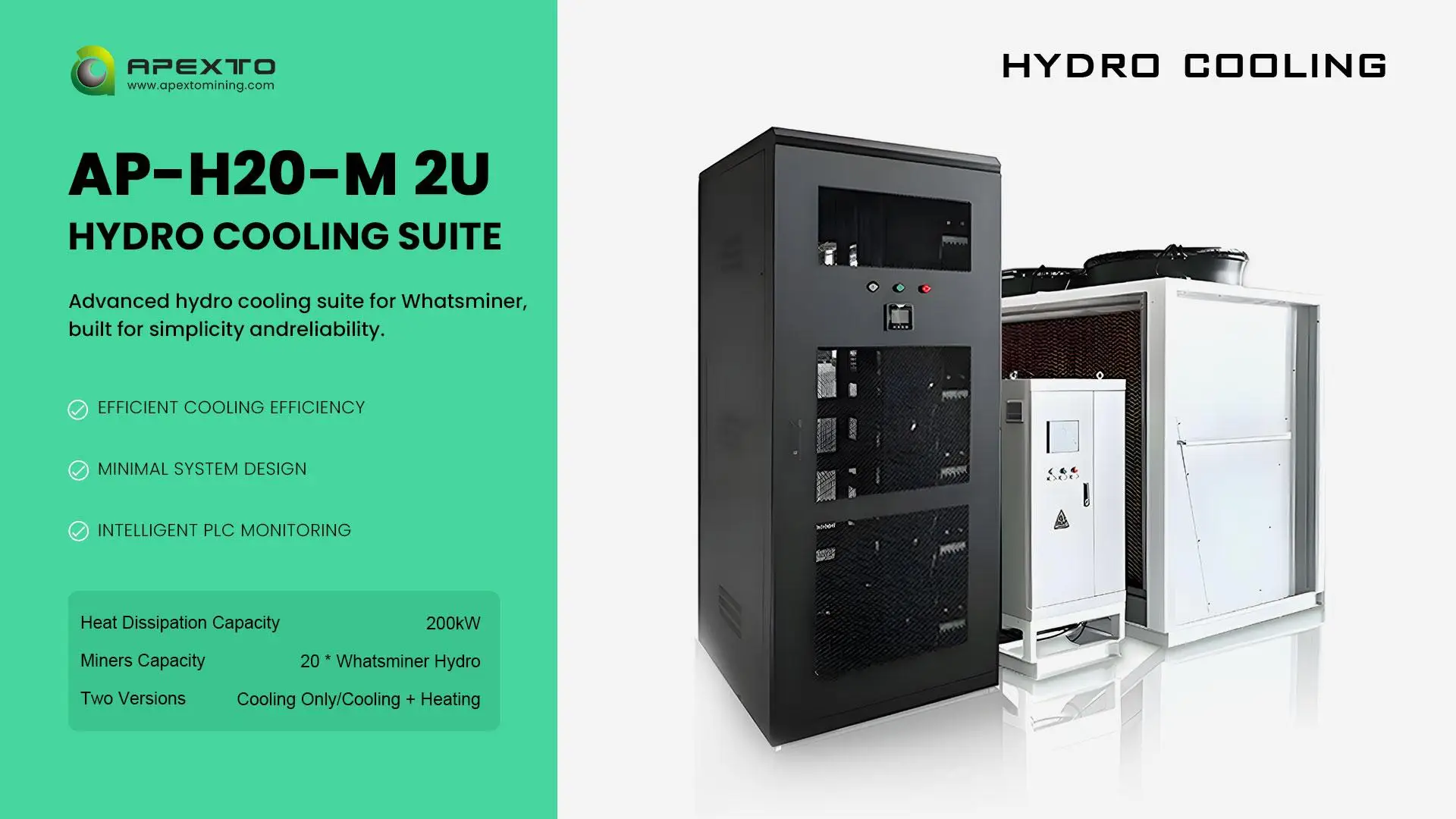 U3S21EXPH Hydro Dry Cooler 12 Units | AP-H20-3U Liquid-Cooling Cabinet Excellent Performan