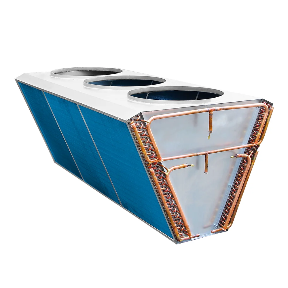 Customized Finned Dry Cooler High Heat Exchange Efficiency Anti-corrosion Durable Refriger