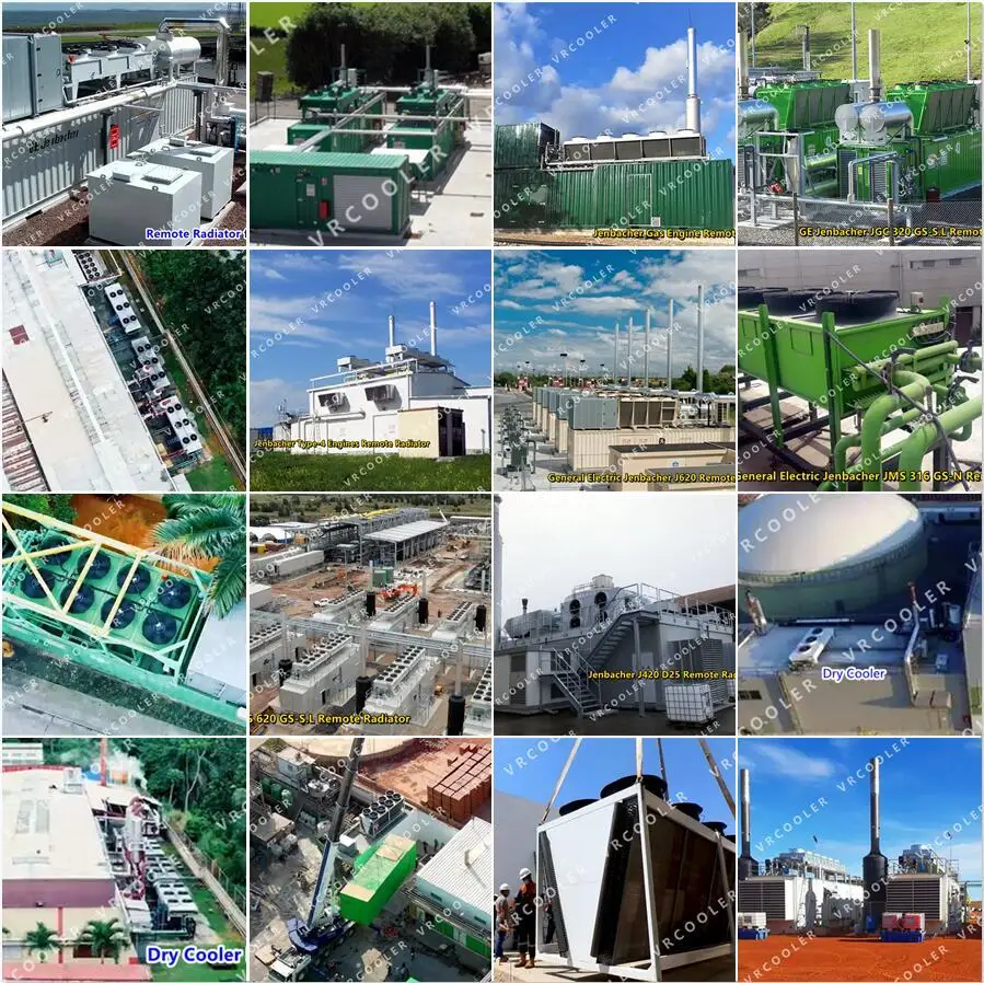 Industrial Dry Air Fan Cooler Closed Loop Cooling System Air Cooled Heat Exchanger