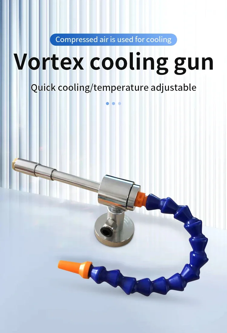 Machine Tool Instant Cooling Vortex Tube Cold air Gun Dry Cooler for Laser Cutting