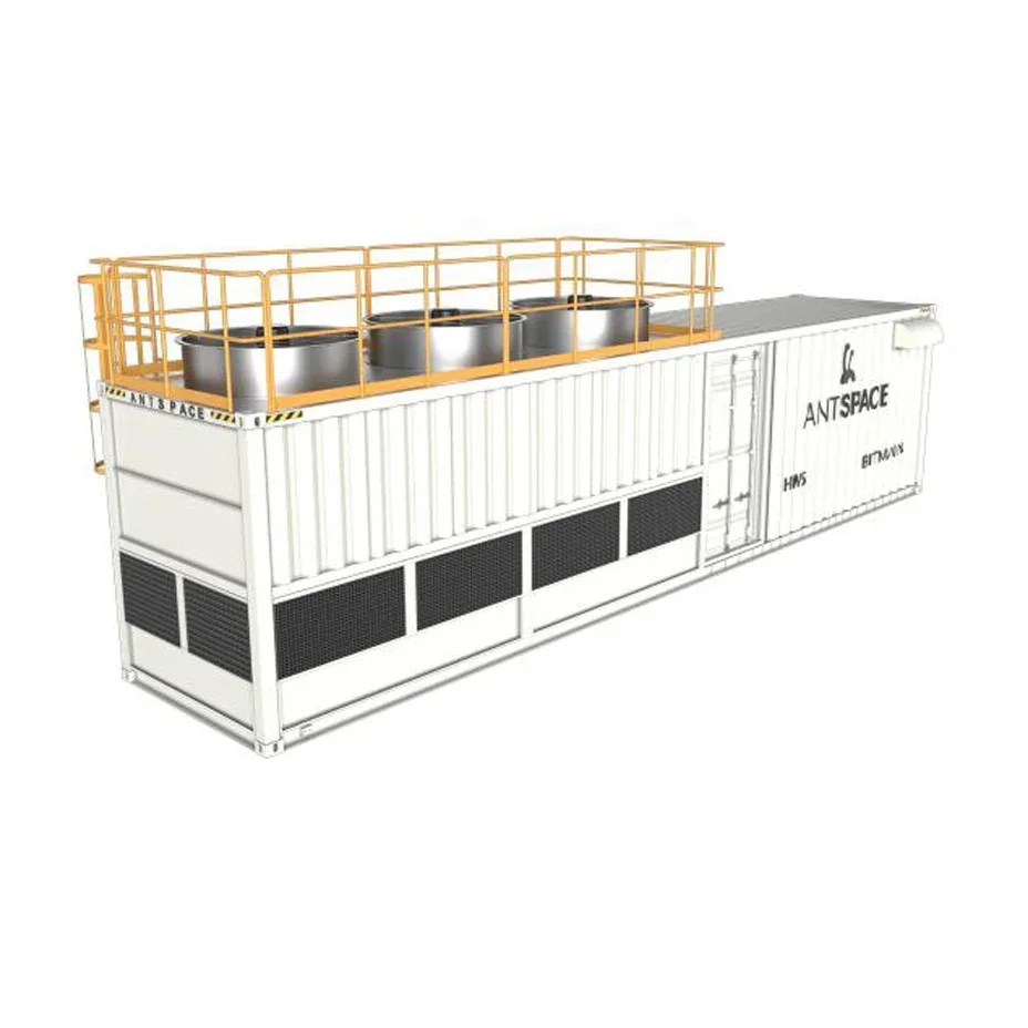 BTC Miner Container Antspace MD5 Dry Cooler 1000KW 160 Rack Space for Antminer S21 XP Imm 