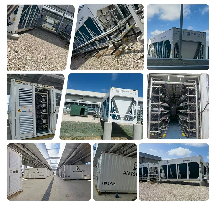 BTC Miner Container Antspace MD5 Dry Cooler 1000KW 160 Rack Space for Antminer S21 XP Imm 