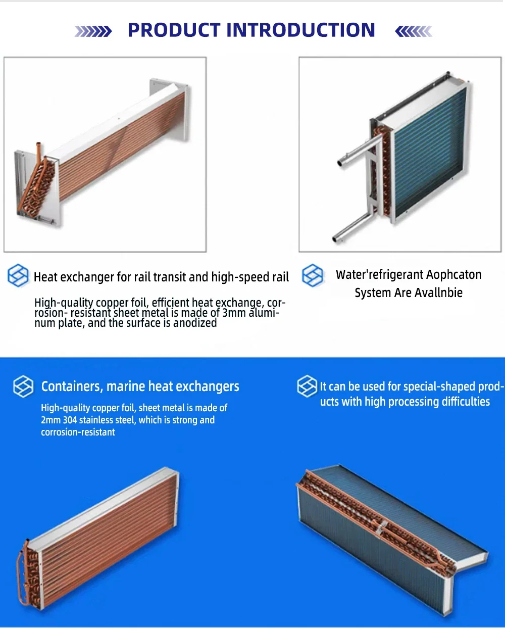 Aluminium Immersion Cooling Tube Dry Cooler with Engine Core Components Best Price