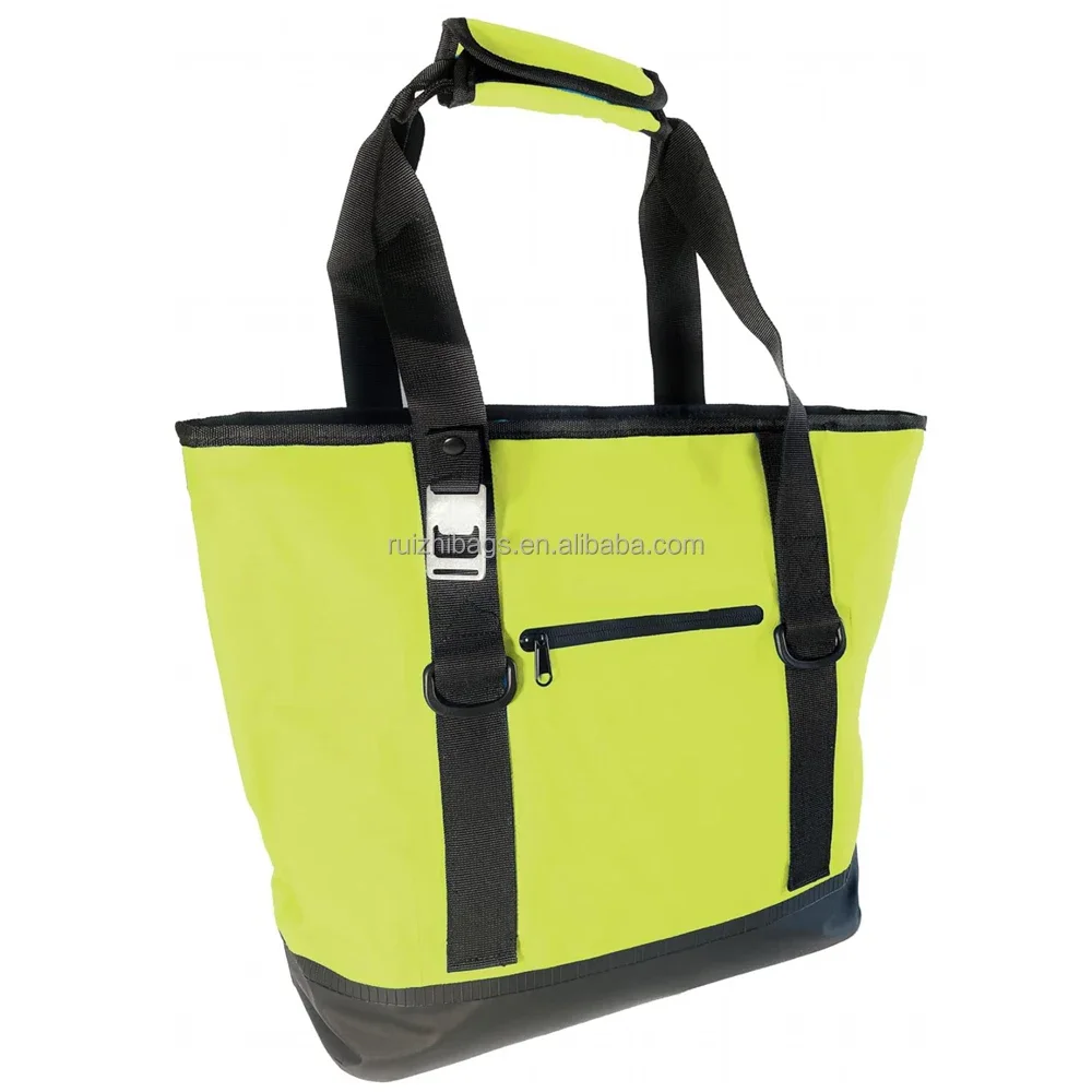Dry Bag Cooler Custom Soft BagTote Collapsible With Side Pocket for Grocery 20 Cans Pool B