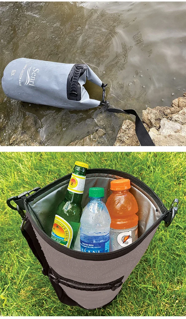 Wholesale Roll Top Neoprene Insulated Backpack PVC Dry Ice Cooler Bag Waterproof Food Acce