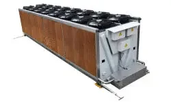 Industrial Efficient Immersion Dry Cooler Copper Tube Aluminum Fin Heat Exchanger for Data
