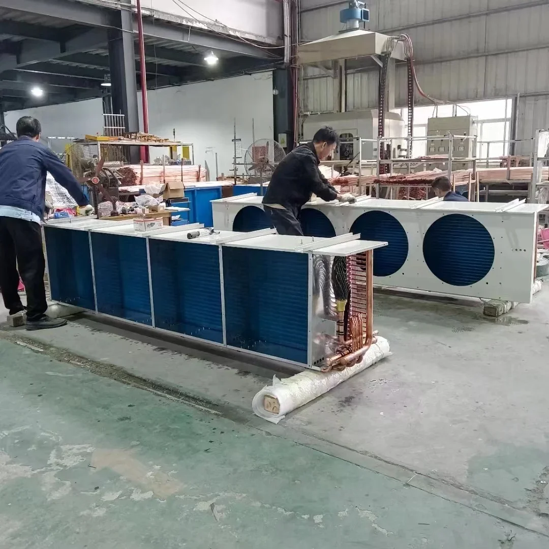 Industrial Efficient Immersion Dry Cooler Copper Tube Aluminum Fin Heat Exchanger for Data