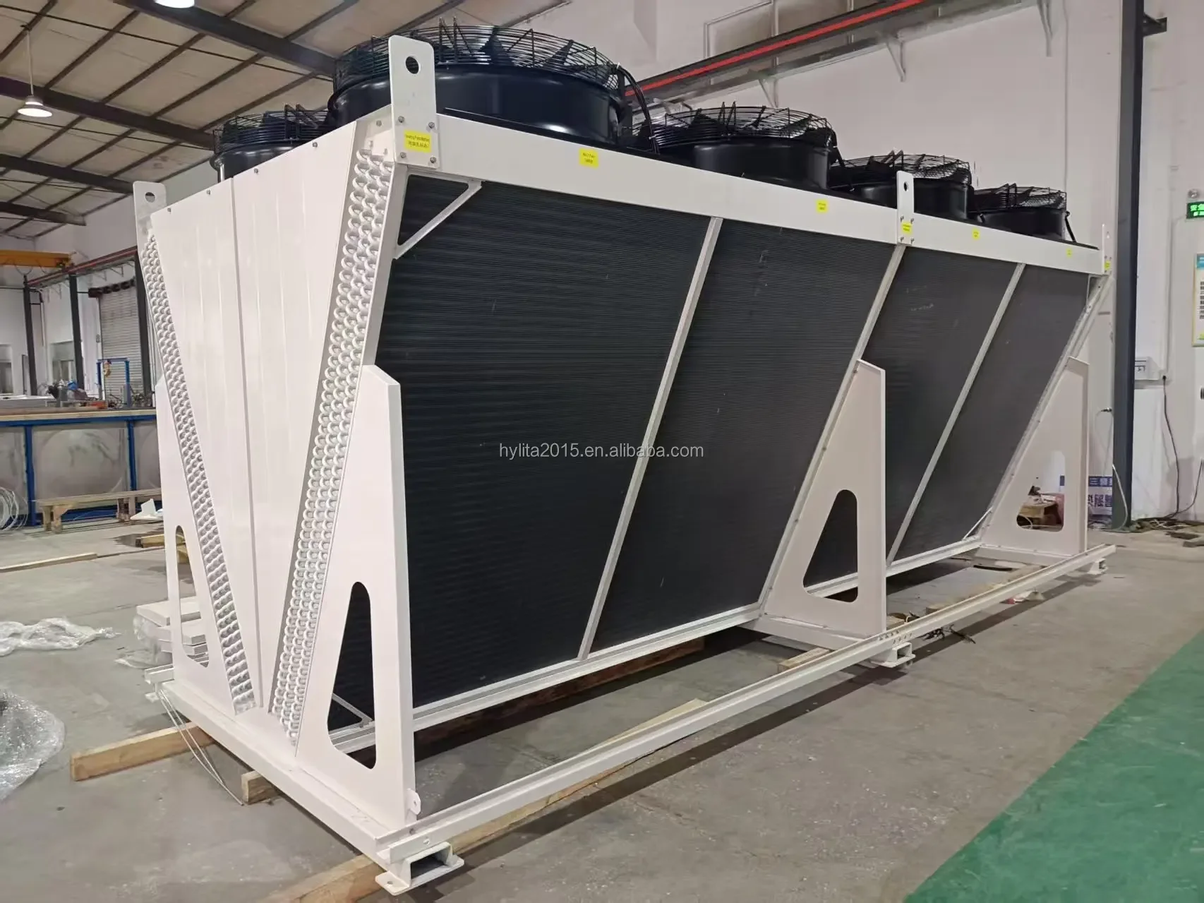 Industrial Efficient Immersion Dry Cooler Copper Tube Aluminum Fin Heat Exchanger for Data