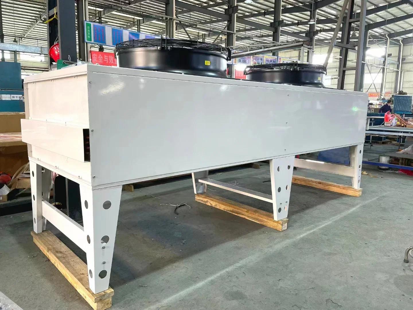 Industrial Efficient Immersion Dry Cooler Copper Tube Aluminum Fin Heat Exchanger for Data
