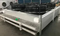 Industrial Efficient Immersion Dry Cooler Copper Tube Aluminum Fin Heat Exchanger for Data