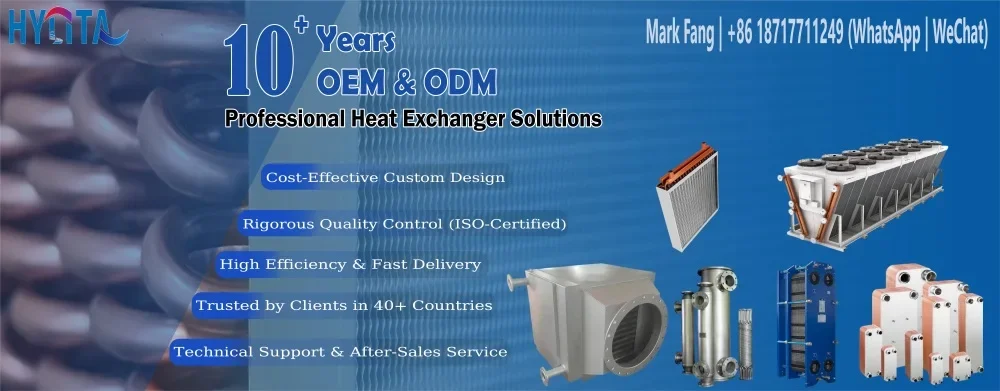 Industrial Efficient Immersion Dry Cooler Copper Tube Aluminum Fin Heat Exchanger for Data